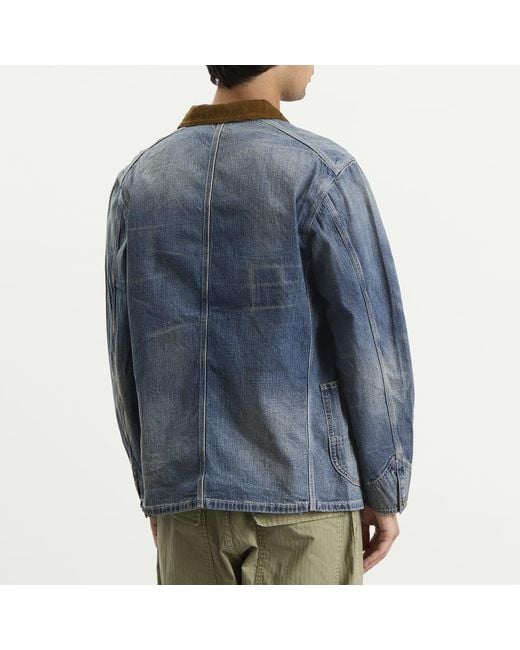 RRL Blue Denim Stockton Jacket for men
