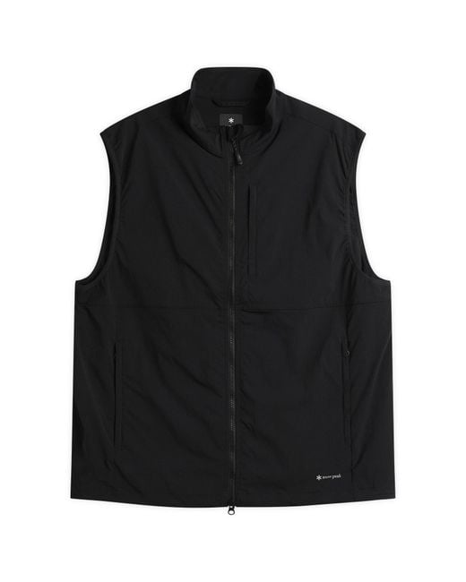 Snow Peak Black Nsd Utility Vest for men