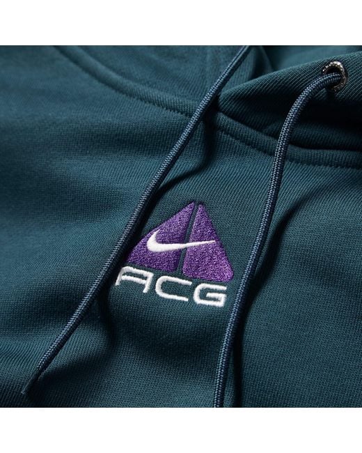 Nike ACG Tuff Fleece Hoodie - Purple Ink / Summit White / Summit