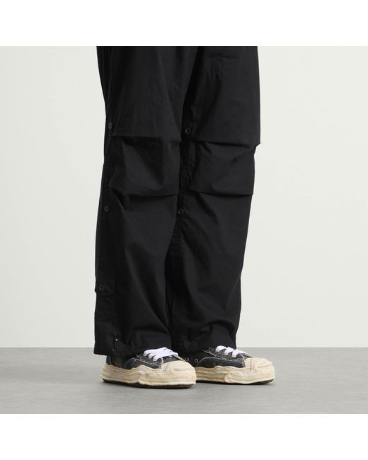 Maison Mihara Yasuhiro Black Hank Bleach Washed Low-Top for men