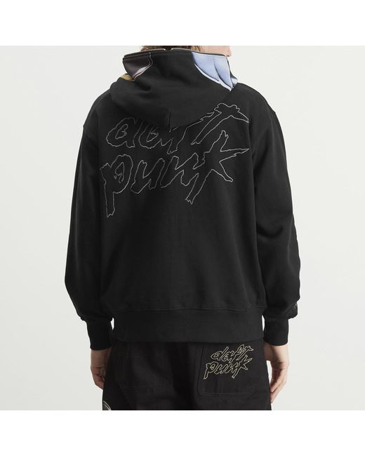 Pleasures Black Ram Zip Hoodie for men