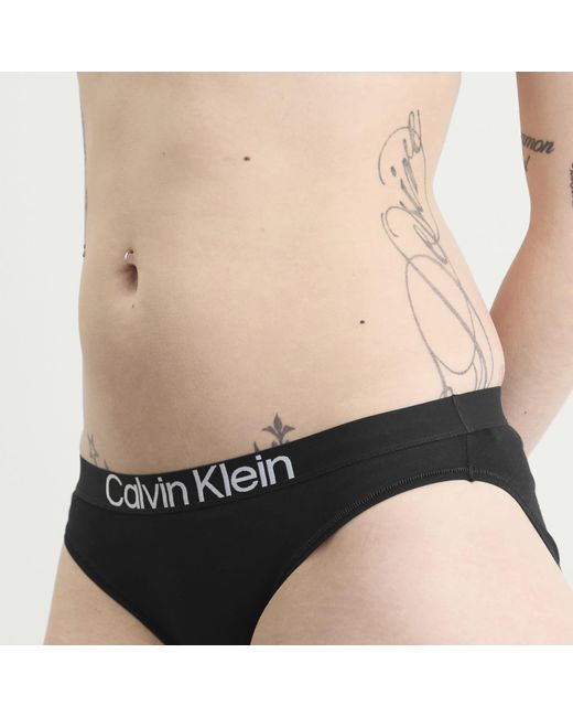 Calvin Klein Black Extra Soft Cotton Stretch Bikini Brief
