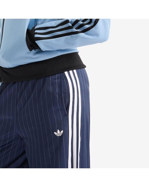 Adidas Blue Satin Wide Legged Pants