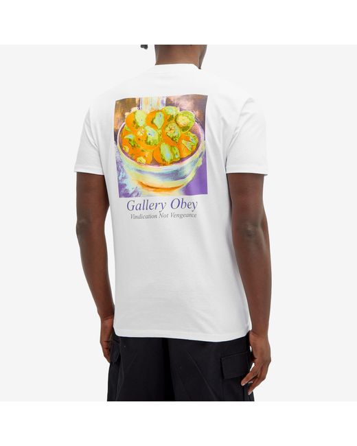 Obey White Gallery T-Shirt for men