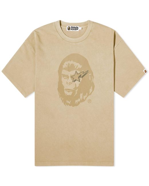 A Bathing Ape Natural Wgm Garment Dyed T-Shirt for men