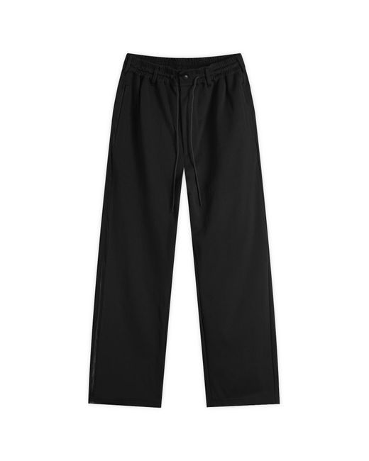 Y-3 Black Mesh 3 Stripe Track Pants for men