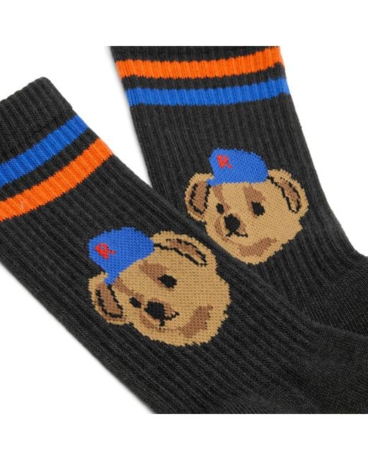 Rostersox Black Team Bear Socks