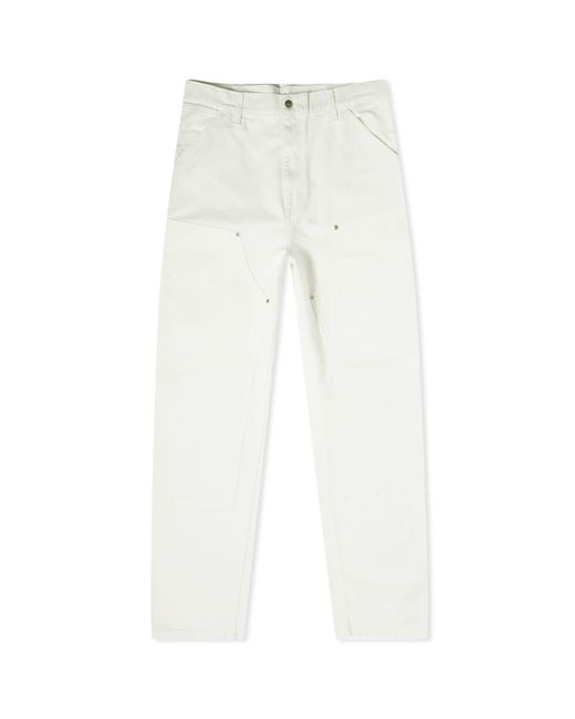 Carhartt Double Knee Pants in White for Men | Lyst