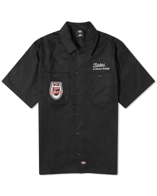 Dickies Black End. X 'Motorworks' Short Sleeve Work Shirt for men