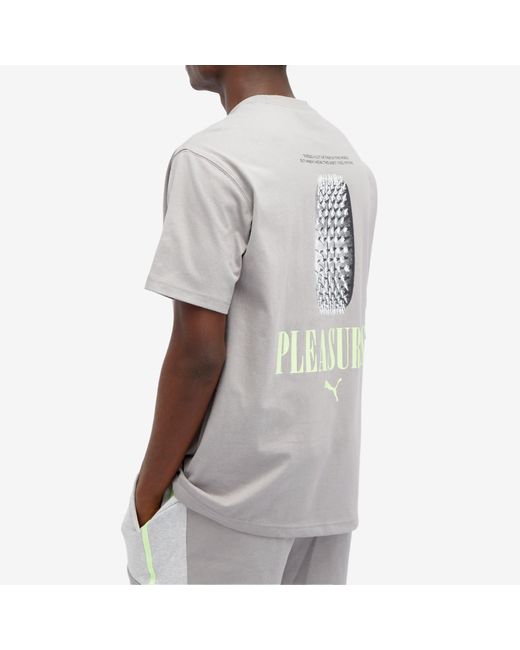 PUMA Gray X Pleasures Graphic T-Shirt for men