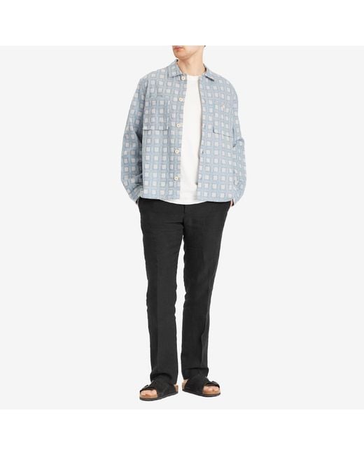 A Kind Of Guise Gray Elasticated Wide Trousers for men