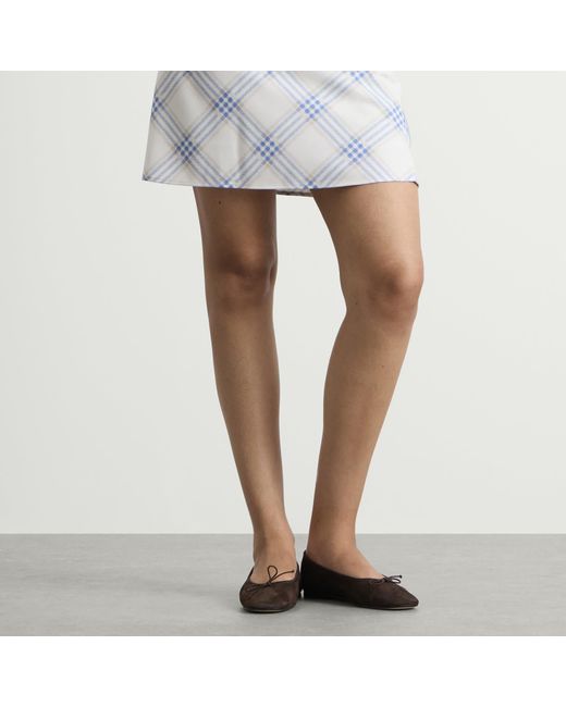 Aeyde Black Tiby Suede Ballet Flats