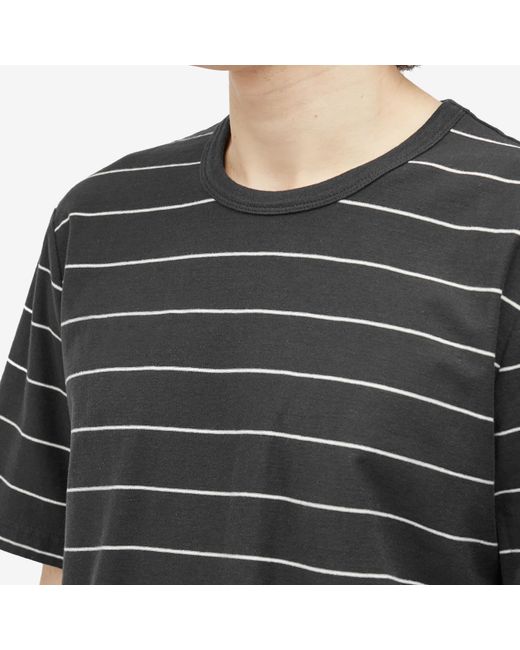Folk Black Microstripe T-Shirt for men
