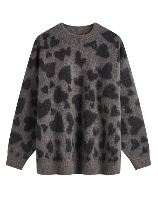 Anine Bing Gray Sydney Hearts Crew Jumper