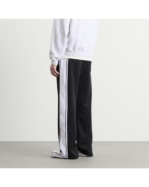 Cole Buxton Black Wide Stripe Sweatpants for men
