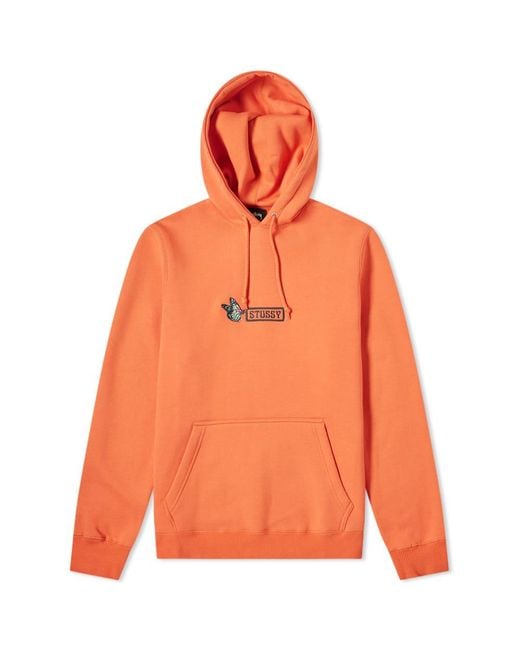 Stussy Butterfly Applique Hoodie in Orange for Men Lyst Canada