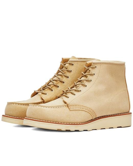 Red Wing Natural 6" Classic Moc Boot