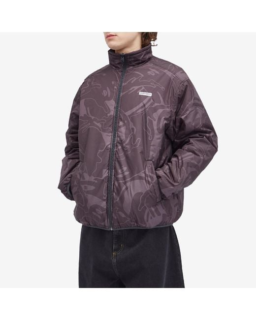 Aape By A Bathing Ape Blue Aape Now Reversible Camo Padded Jacket for men