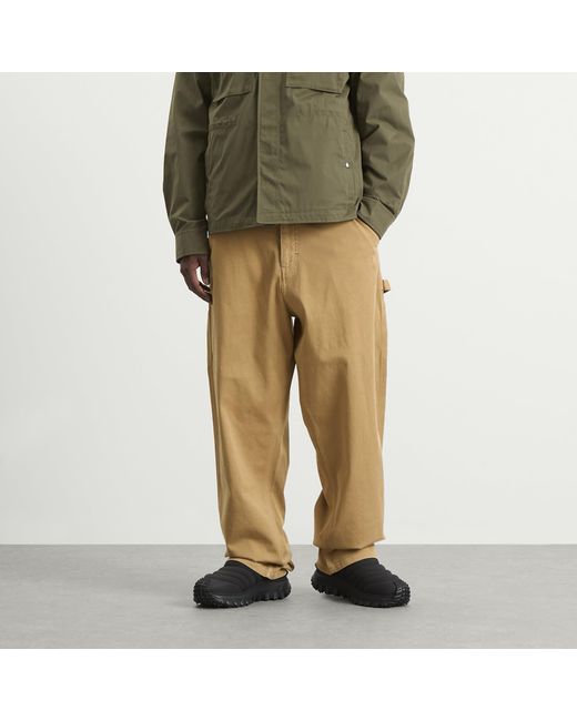 Moncler Natural Gabardine Cotton Trousers for men