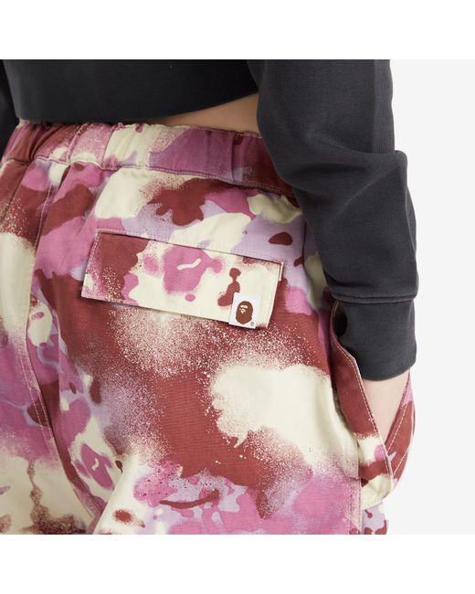 A Bathing Ape Red Map Camo Army Pants