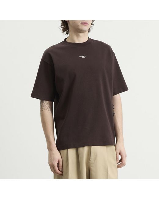 Drole de Monsieur Brown Drole De Monsieur Classic Slogan T-Shirt for men