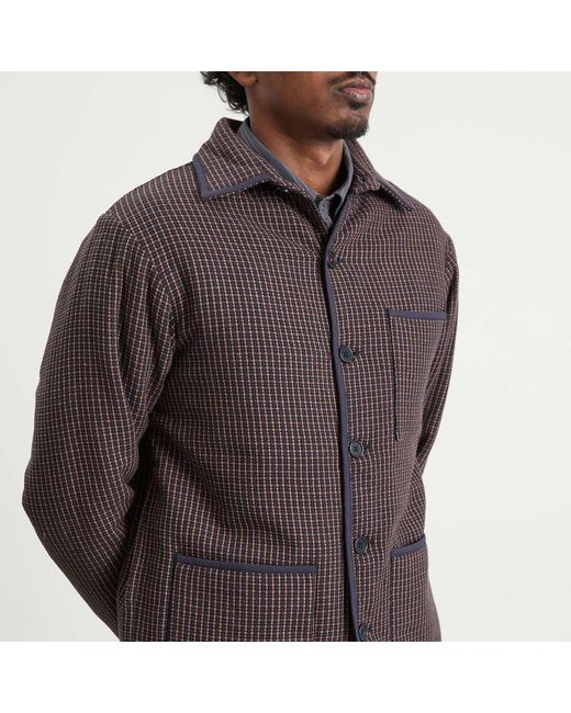 Kardo Brown Paris Quilted Workwear Jacket for men