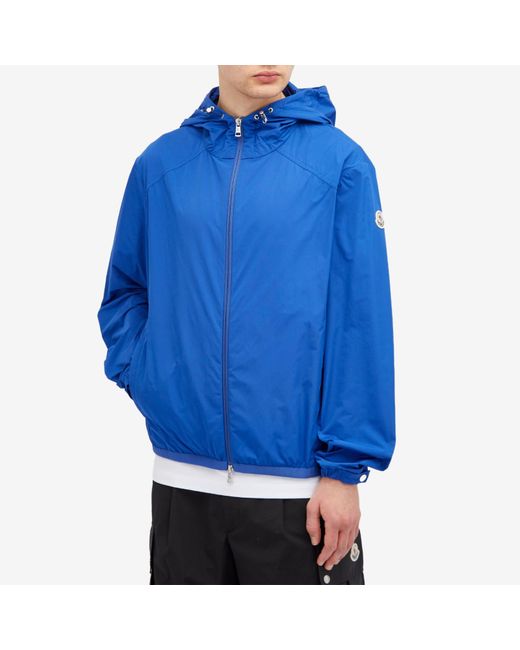 Moncler Blue Clapier Soft Nylon Jacket for men