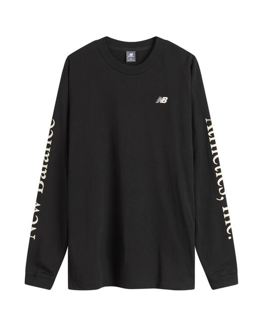 New Balance Black Athletics Classic Long Sleeve for men