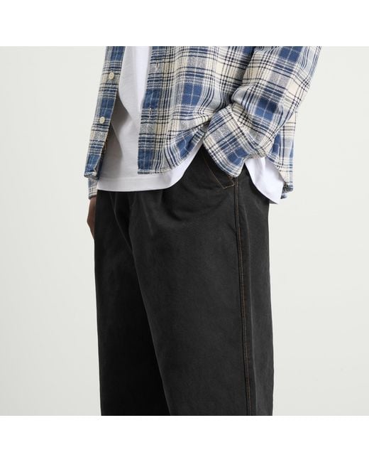 BOUND Gray Heavy Canvas Workwear Trousers for men