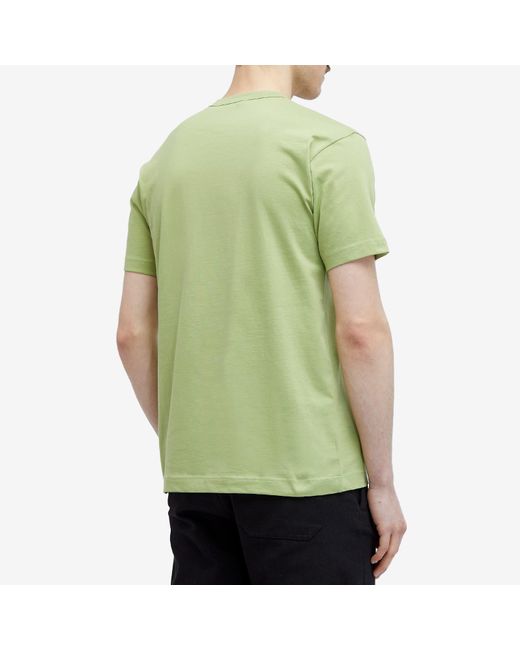 Comme des Garçons Green Chest Logo T-Shirt for men