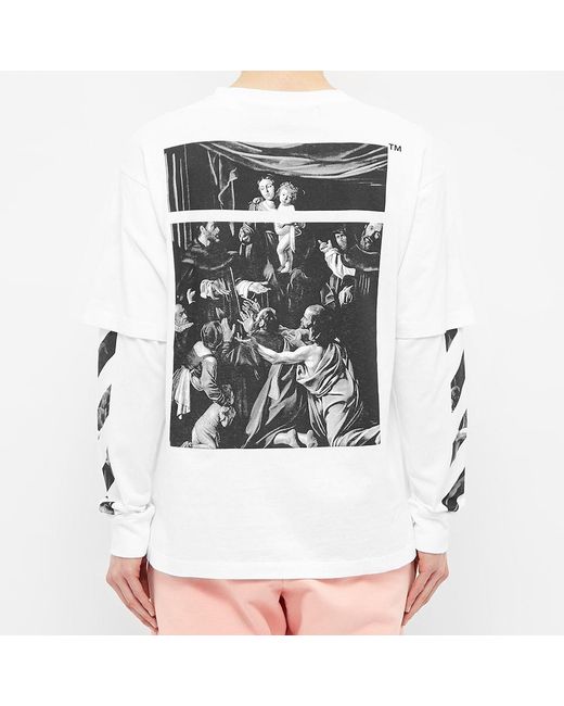 off white caravaggio square tee