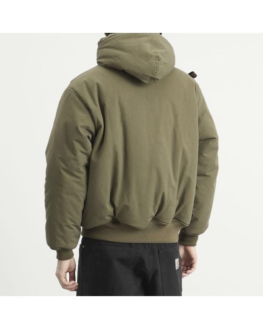 WTAPS Puff Doom Hooded Jacket in Green for Men | Lyst