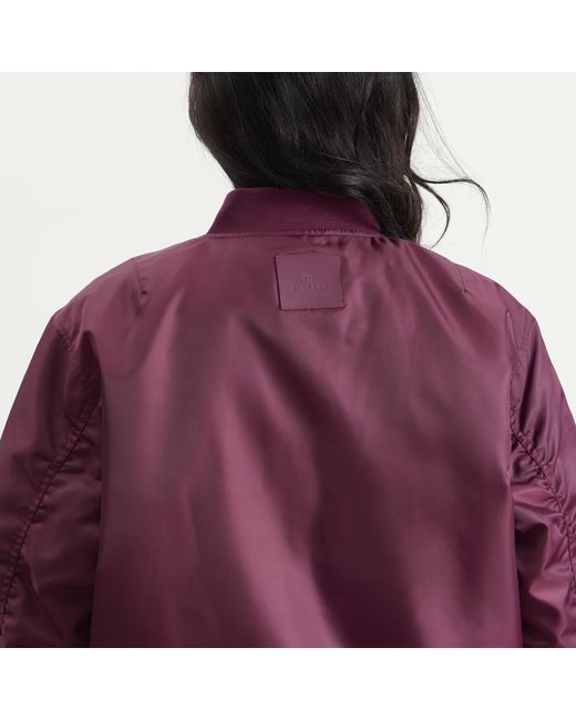 Anine Bing Purple Leon Bomber Jacket