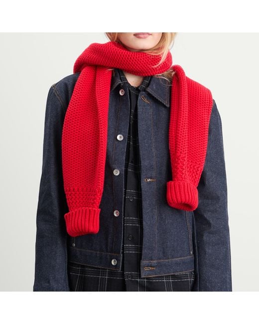 YMC Red Sleeve Scarf