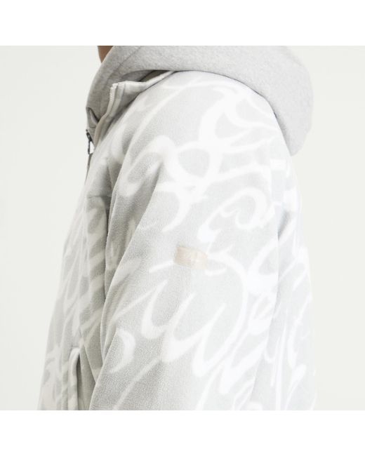 Dime Gray Reversible Chilling Fleece Jacket for men
