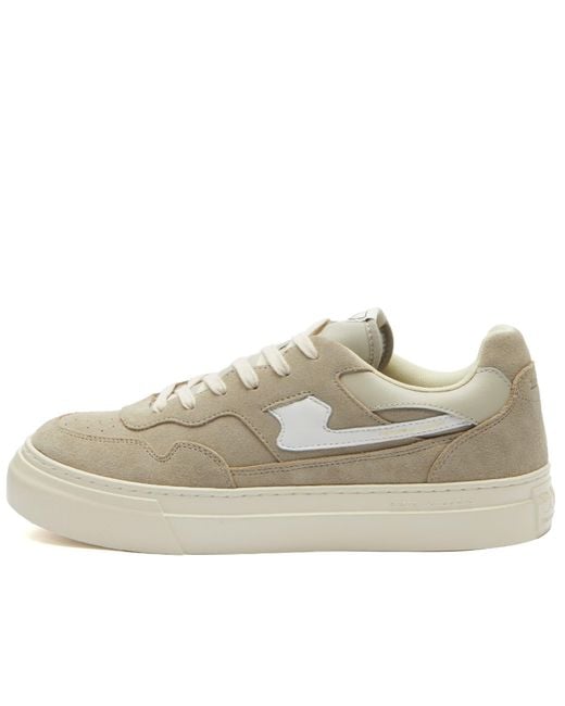 Stepney Workers Club White Pearl S-Strike Suede Sneakers for men