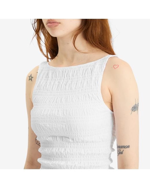 Peachy Den White Deba Top