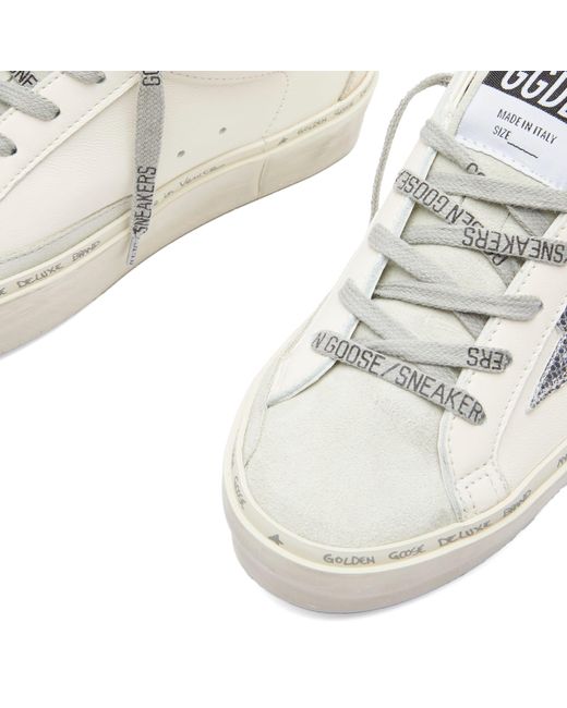 Golden Goose Deluxe Brand White Hi-Top Star Leather Sneakers