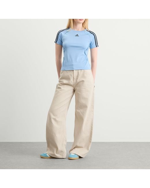 Adidas Blue Teamgeist Adicolor Slim Jersey