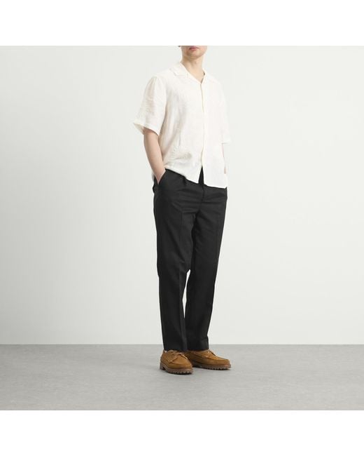 Wax London Gray Aubyn Pleated Trousers for men