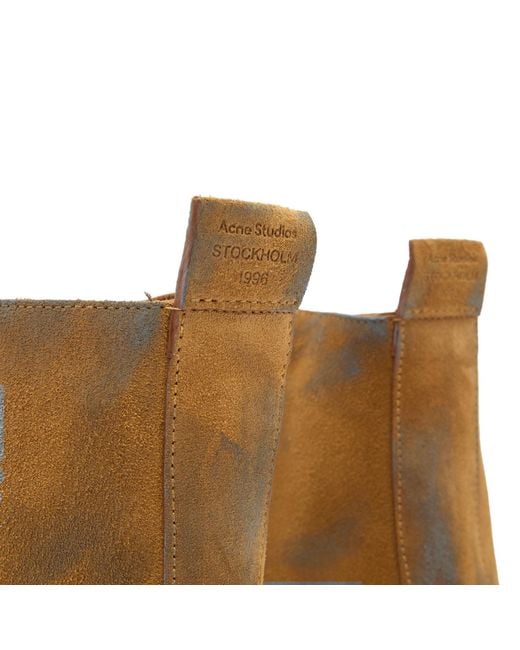 Acne Brown Bebe Suede Boot for men