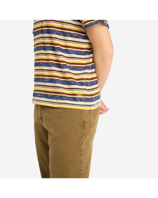 Brain Dead Blue Toni Stripe T-Shirt for men