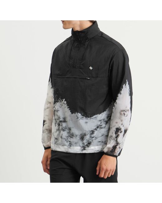 REPRESENT 247 Black Overhead Training Jacket for men