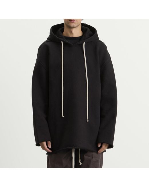 Rick Owens Black Peter Hoodie for men