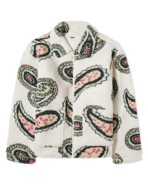 Obey Multicolor Paisley Sherpa Jacket for men