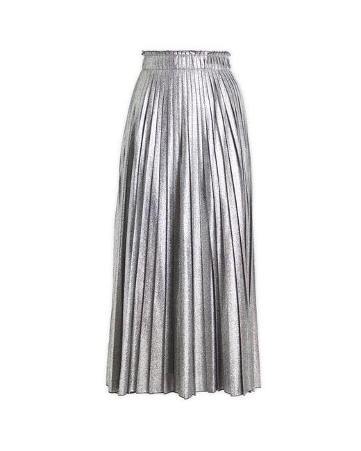 Weekend by Maxmara Gray Gamma Pleated Skirt