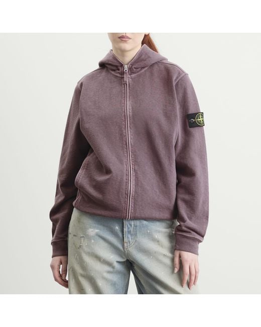 Stone Island Purple Hoodie