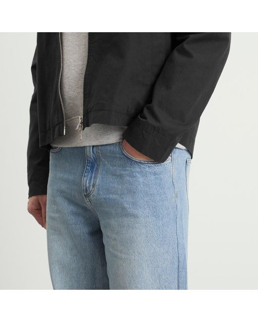 Wax London Blue Vintage Denim Loose Fit Jeans for men