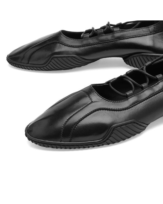 Miista Black Averie Lace Ballerina