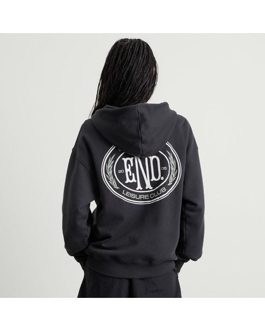 END. Black Leisure Zip Hoodie